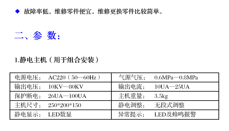 靜電噴槍產品分解圖